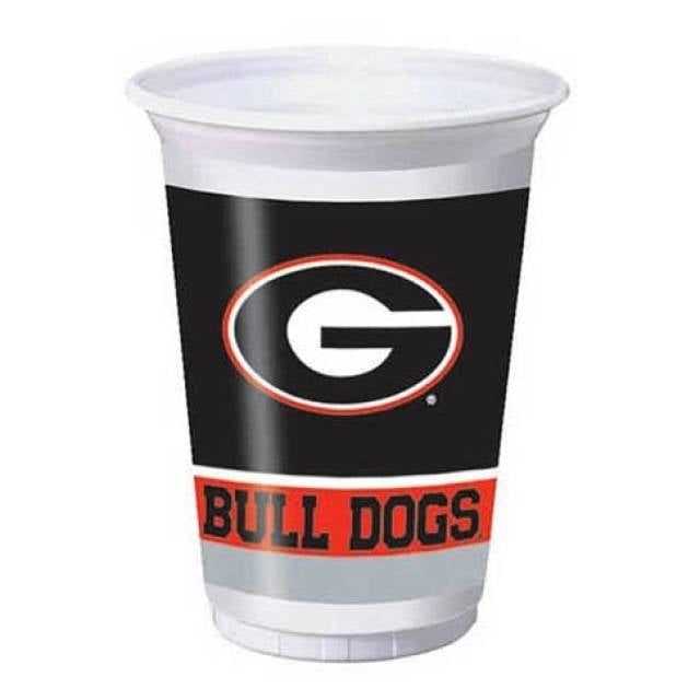 Bulldog Plastic Drinking Cups