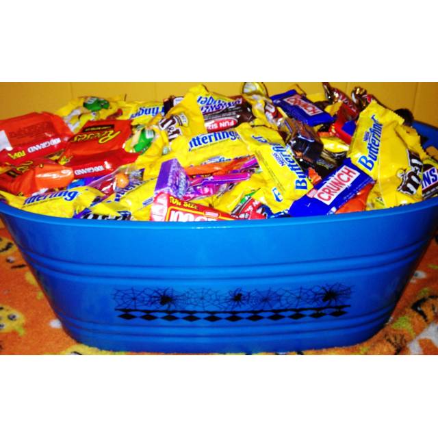 XL Halloween Bucket filled w/ Candy