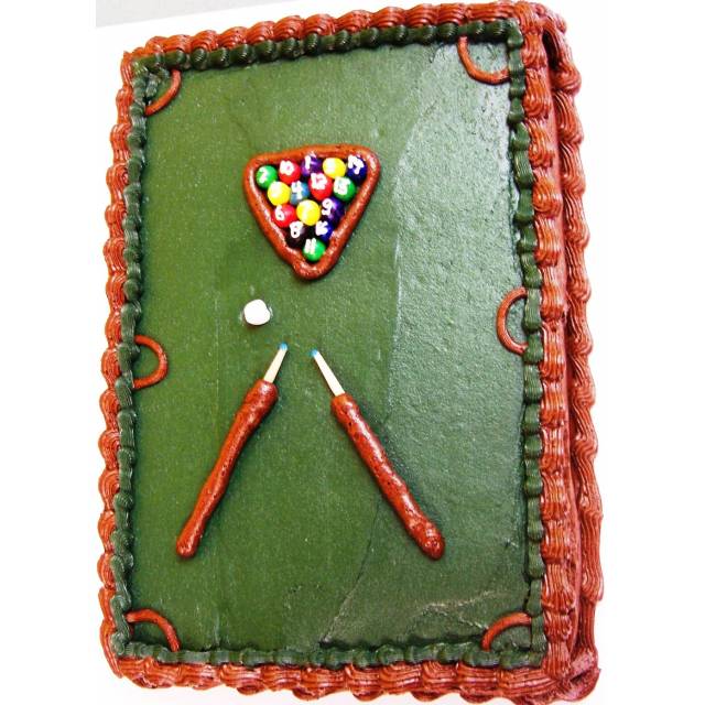 POOL TABLE CAKE