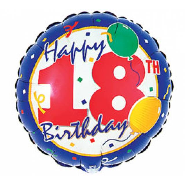 Happy 18th Mylar Balloons