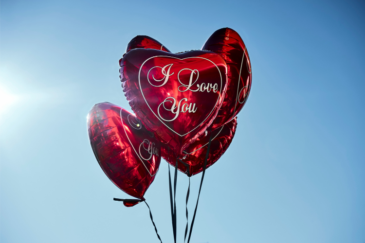 I LOVE YOU Mylar Balloon