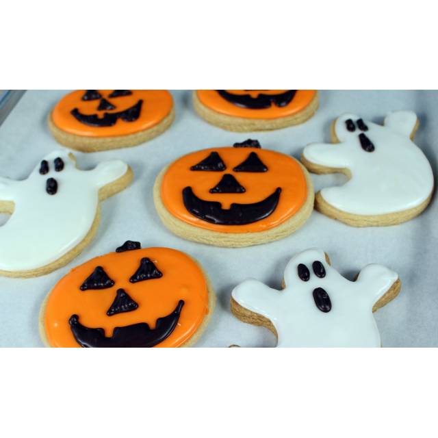 Halloween Iced Sugar Cookies