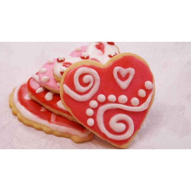 Heart Shaped  Iced Sugar Cookies