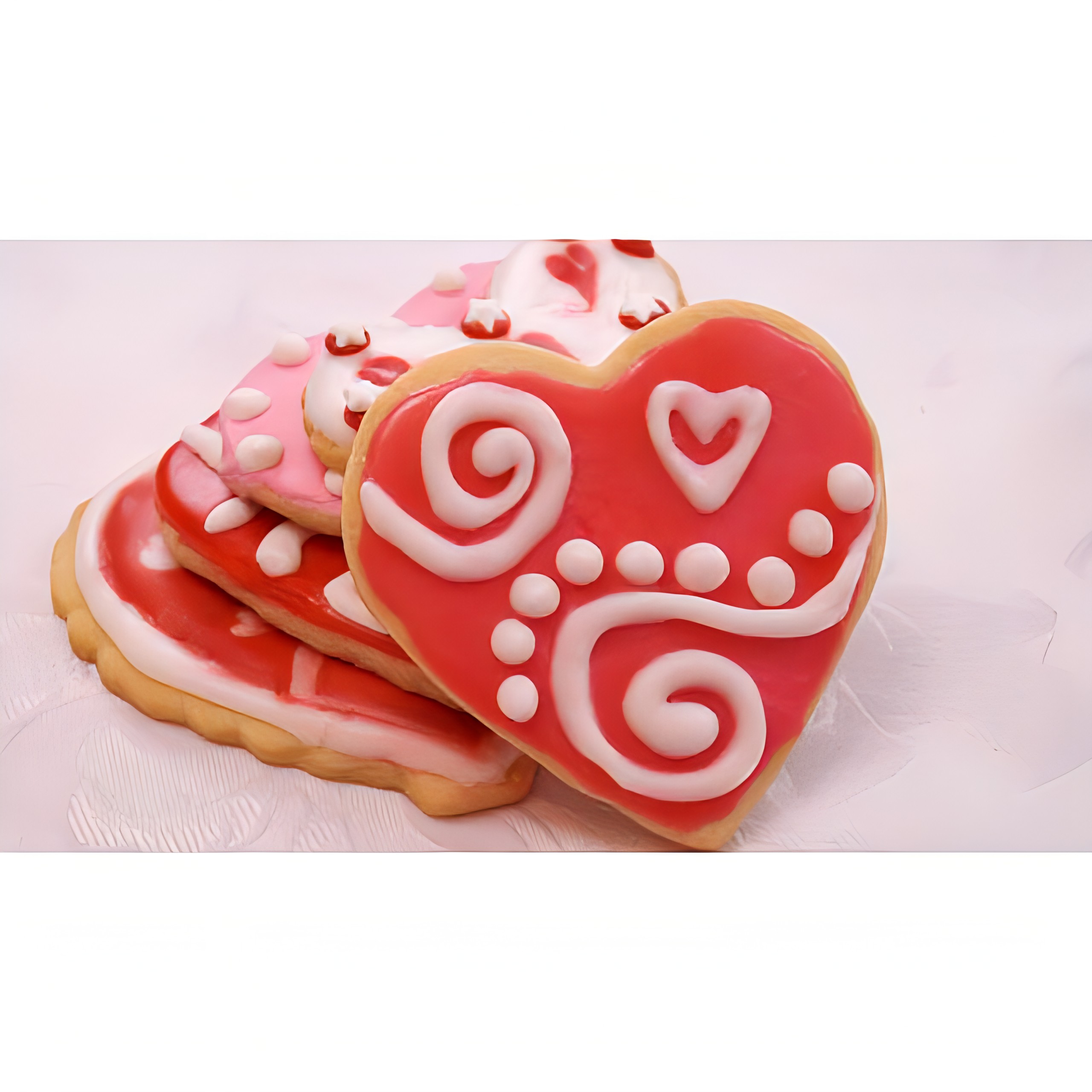 Heart Shaped Iced Sugar Cookies