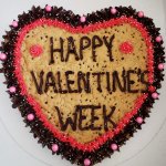 Heart Shaped Cookie Cake (Choose Size)