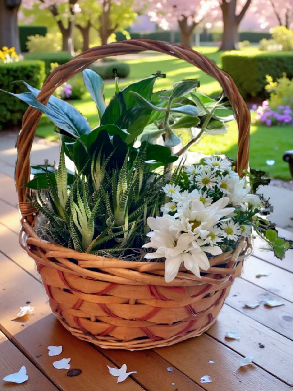 Succulent Flower Basket
