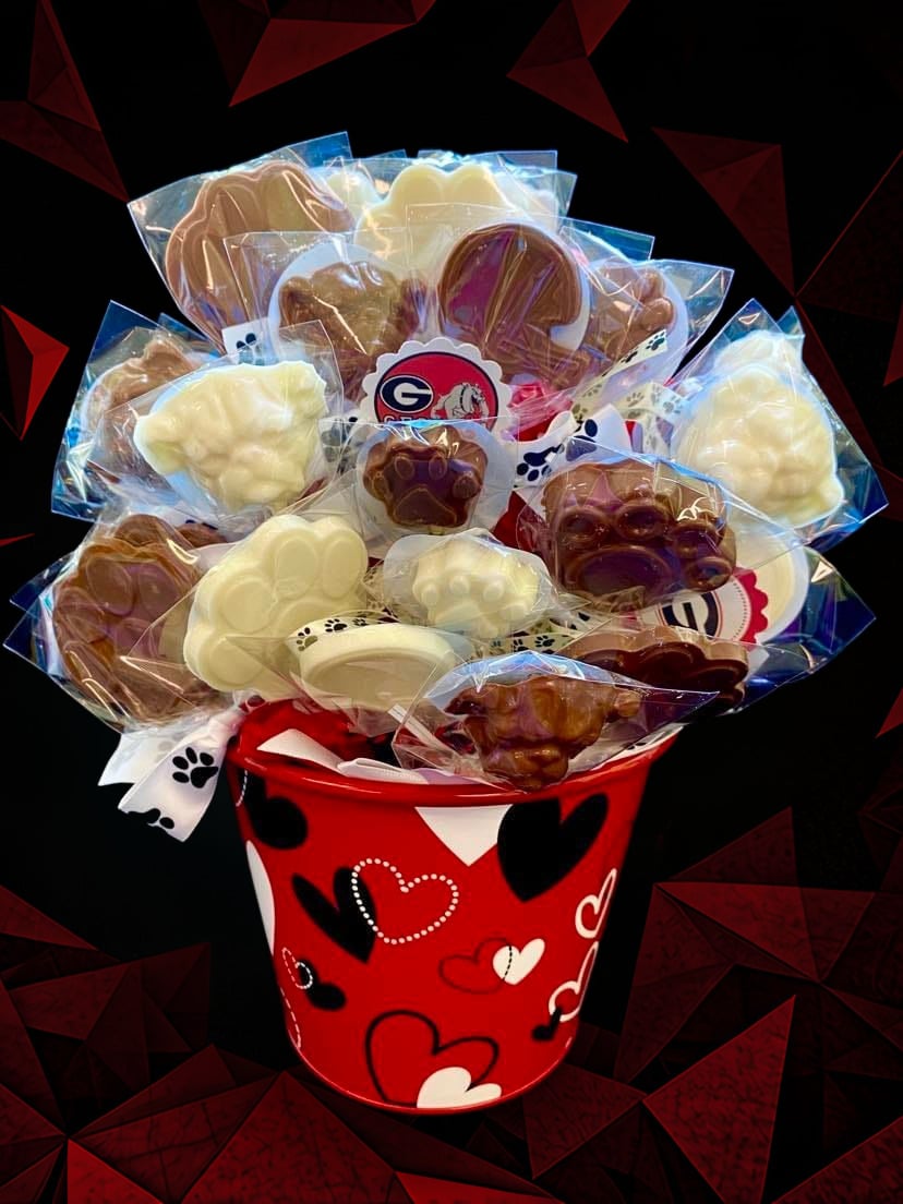 UGA Themed Lollipops