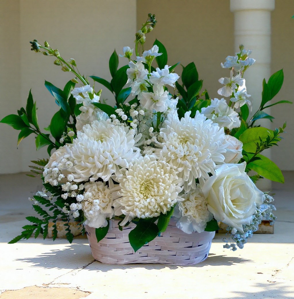 Pristine white Basket