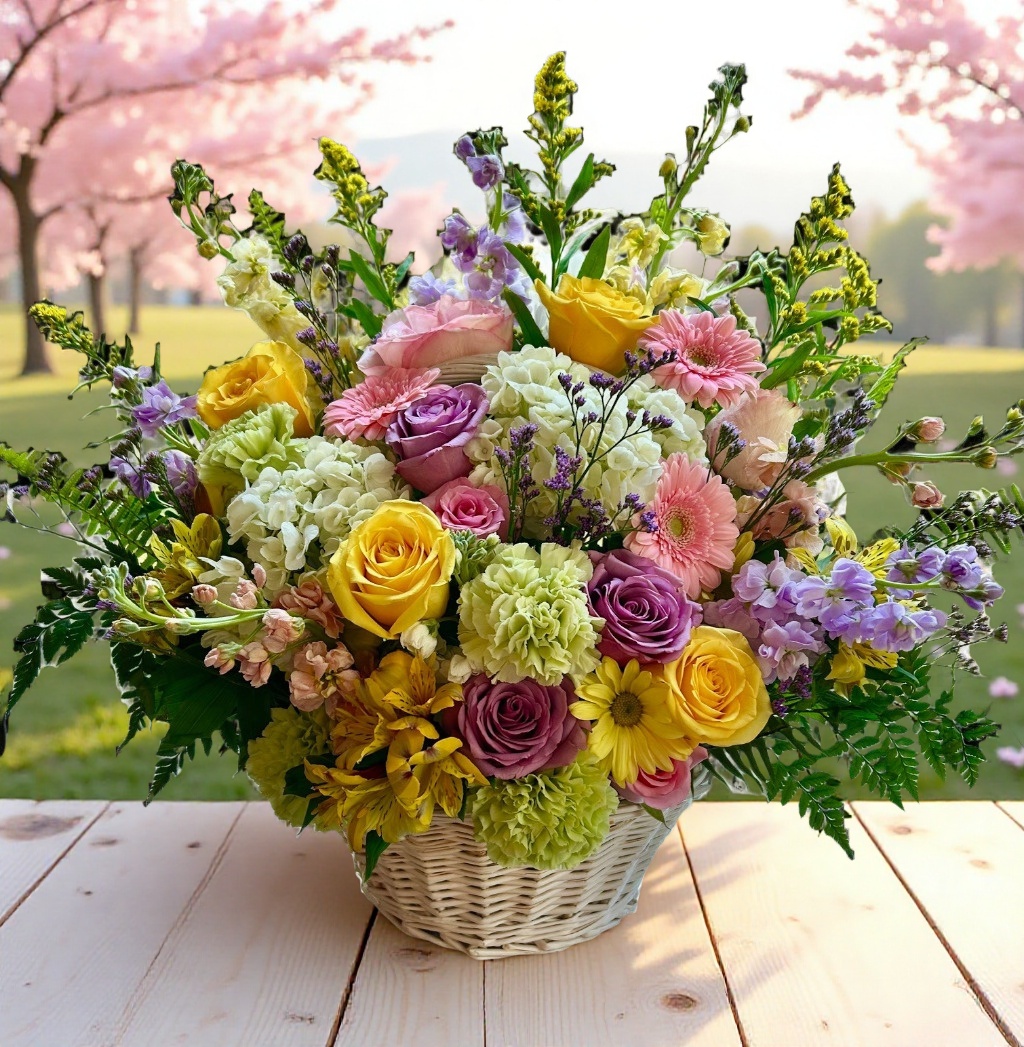 Springtime in a basket