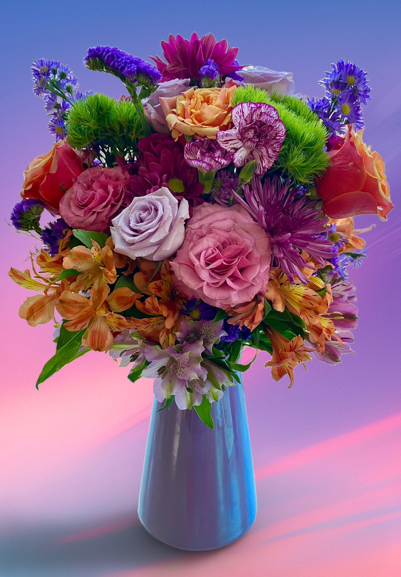 color splash bouquet