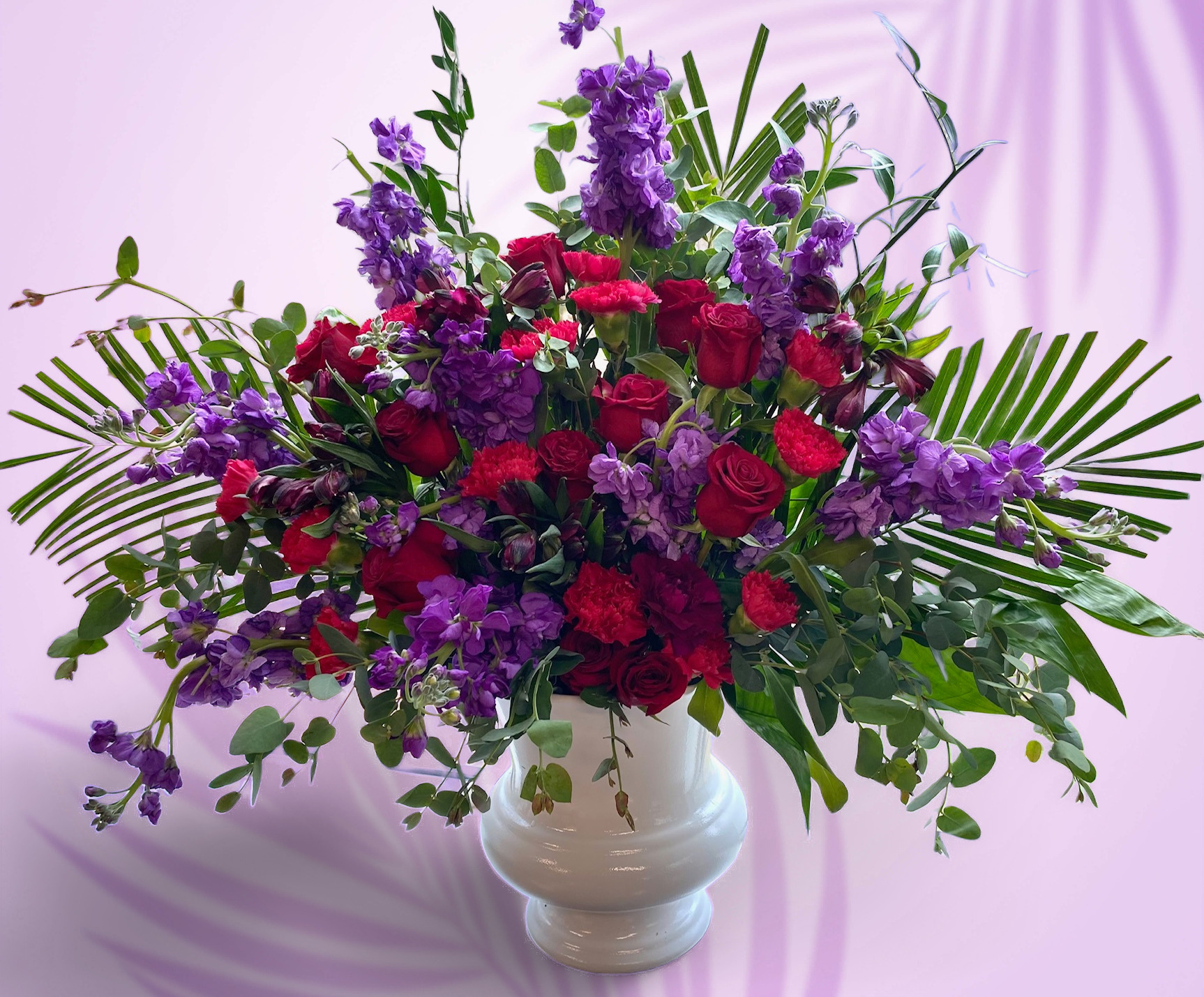Warm wishes condolence floor urn