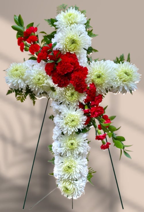 Across cross standing spray